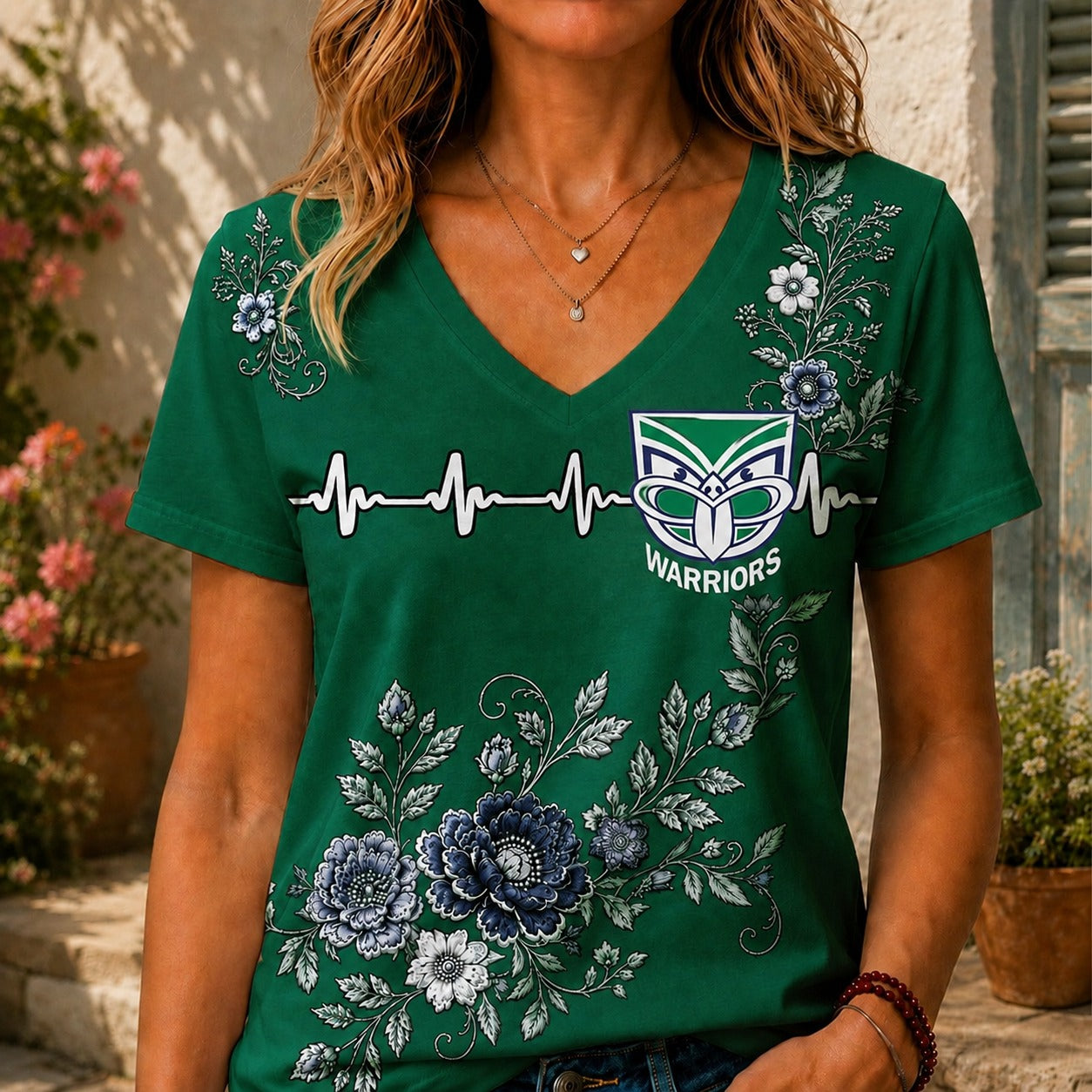 NZW x NRL Luxury Women V-Neck Shirt