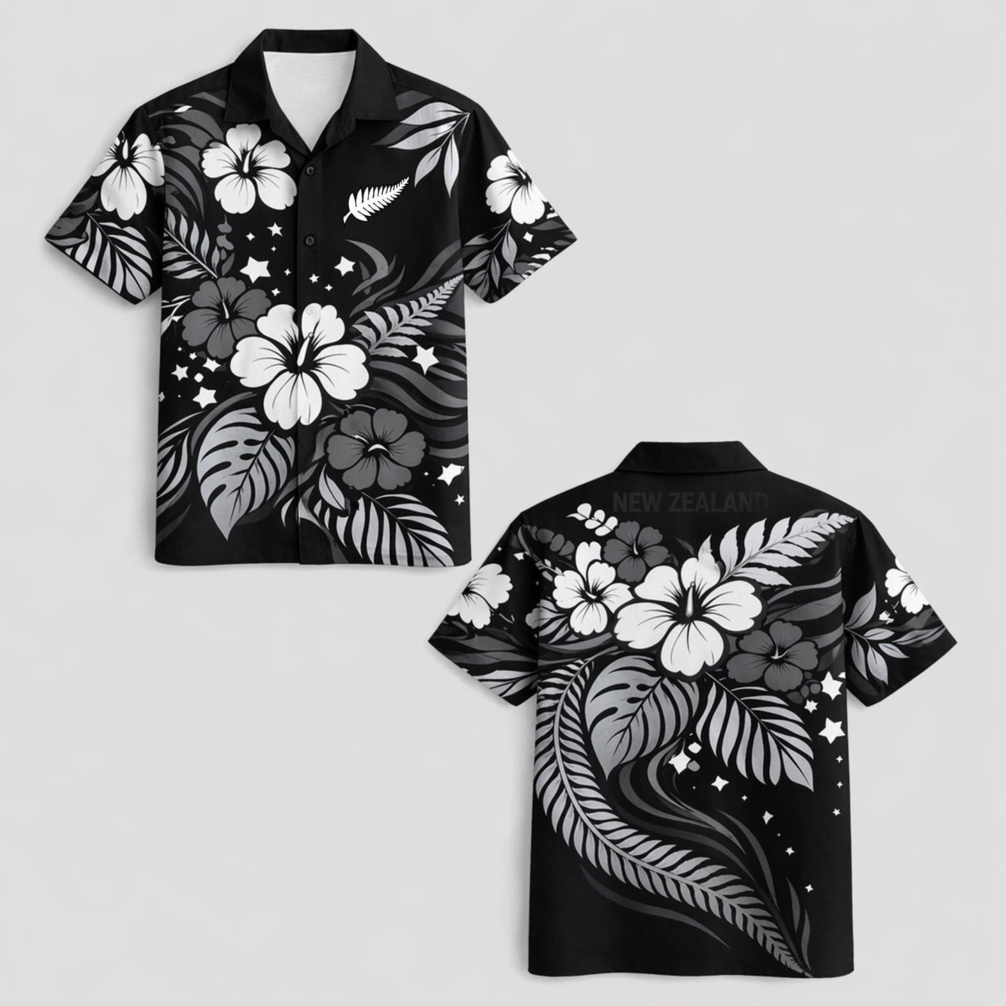 New Zealand World Cup 2026 Floral Hawaiian Shirt PVT02 DATND LBN 90526