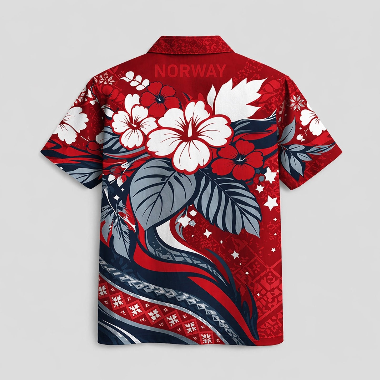 Norway World Cup 2026 Floral Hawaiian Shirt PVT02 DATND LBN 90526