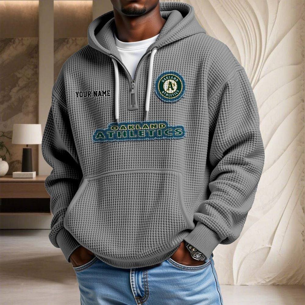 OAK x MLB Waffle Hoodie DATND TANTD