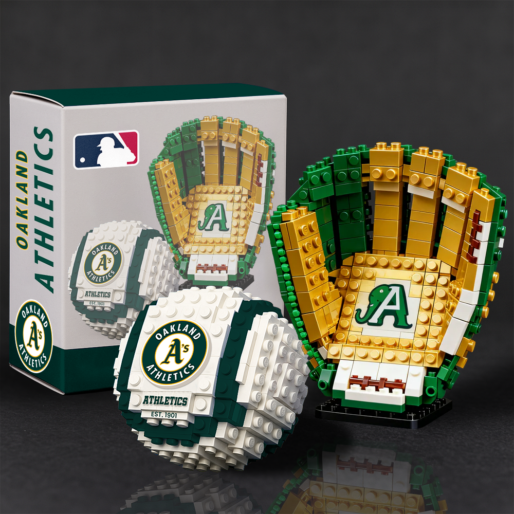 MLB Teams Baseball Glove & Ball Building Block Set DDT NTL