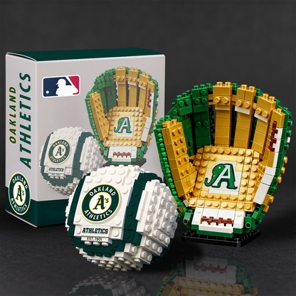 MLB Teams Baseball Glove & Ball Building Block Set DDT NTL
