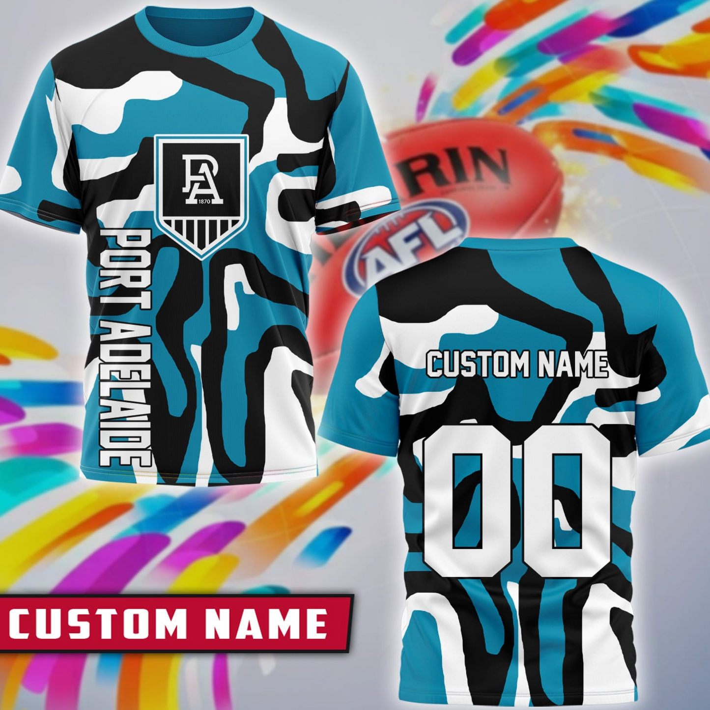 PA x AFL Premium 3D Shirt Personalized Special Gift For Fan DDT CTND