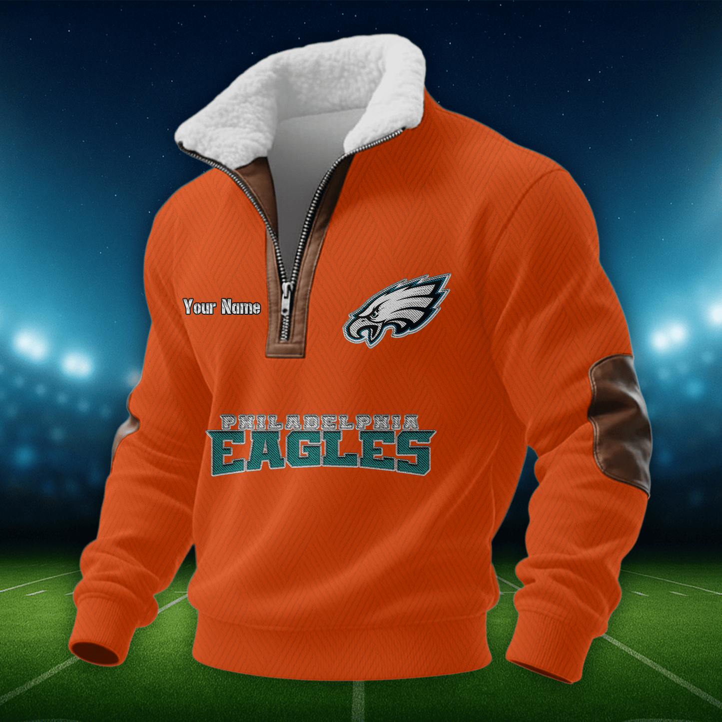 PE NFL Men Fur Collar Sweatshirt DDT CTND