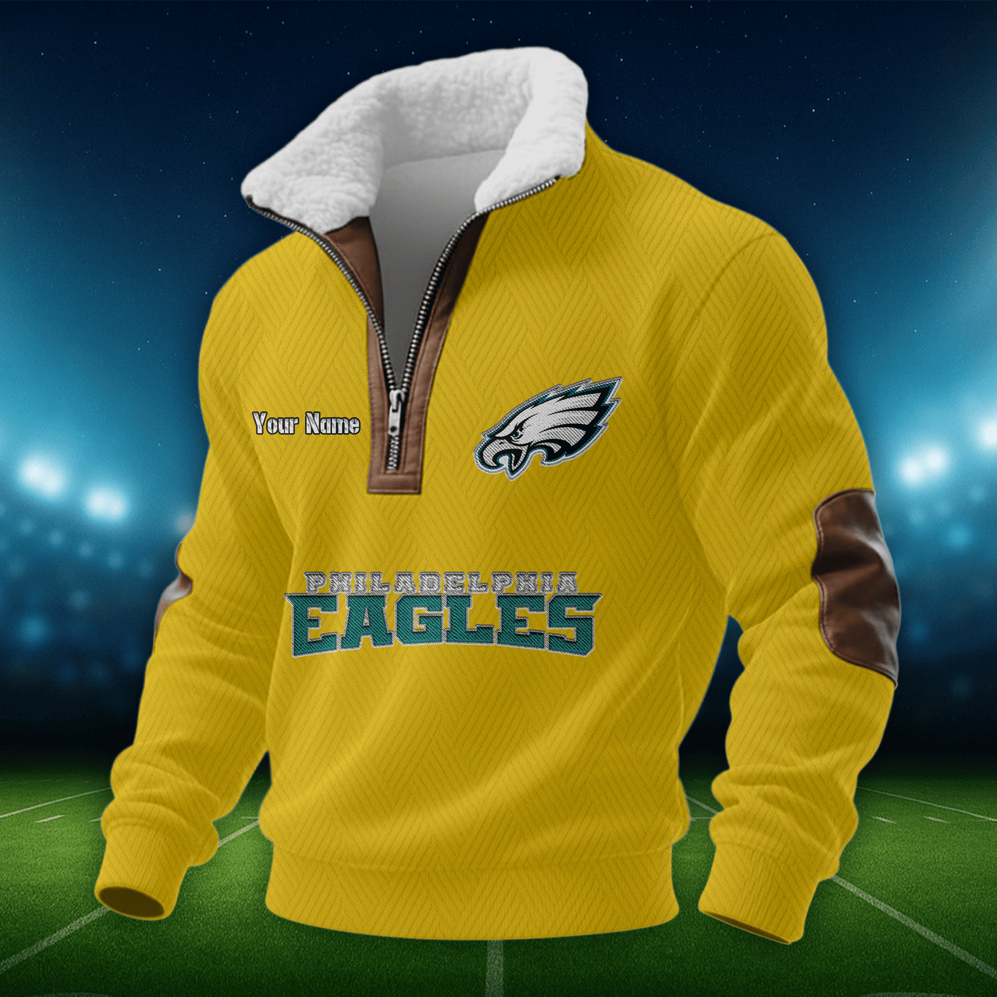 PE NFL Men Fur Collar Sweatshirt DDT CTND