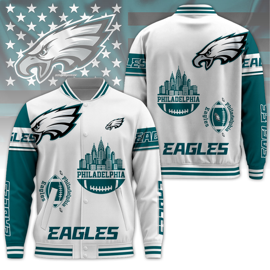 PE Premium NFL 3D Graphic Varsity Jacket DDT 071125 NTL