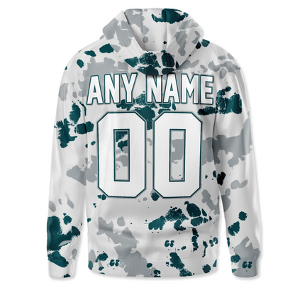 PE Premium NFL Gridiron Splash Personalized Hoodie DDT CTND