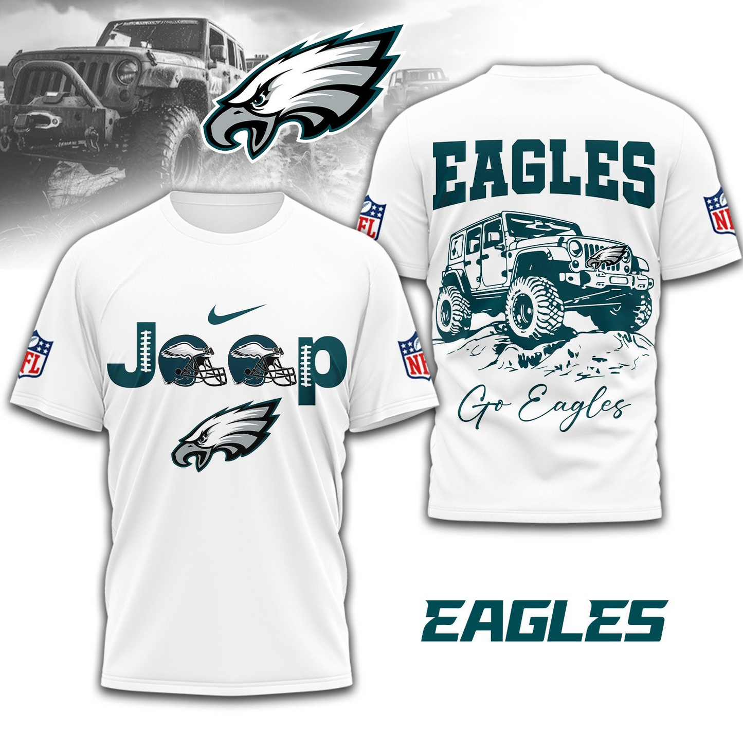PE Premium NFL Jeep 3D Shirt DDT 101125 NTL