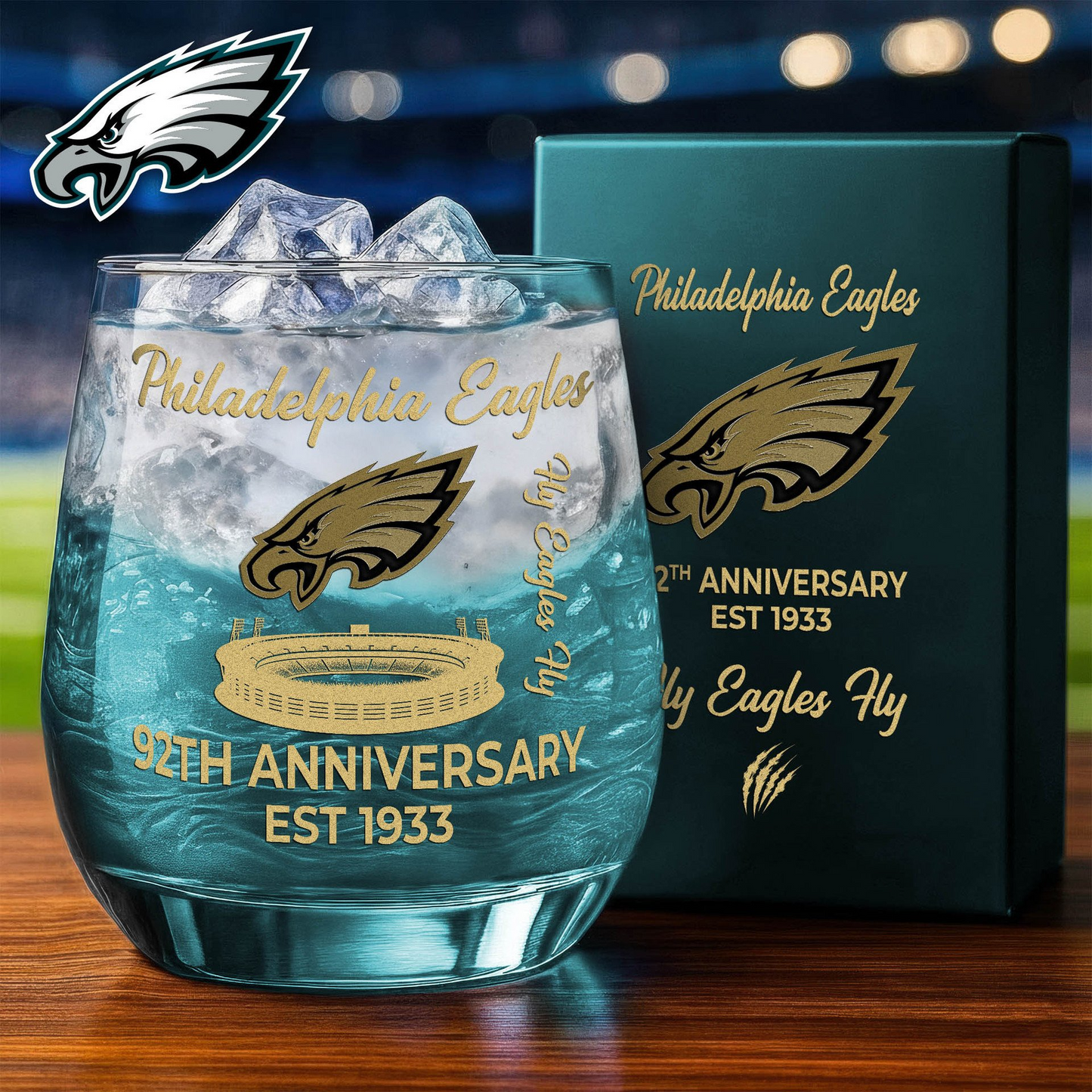 PE Premium NFL Legacy Celebration Whiskey Glass DDT 111125 NTL