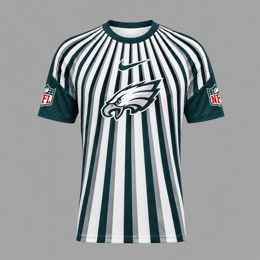 PE Premium NFL Men’s Athletic Vertical Stripe T-Shirt