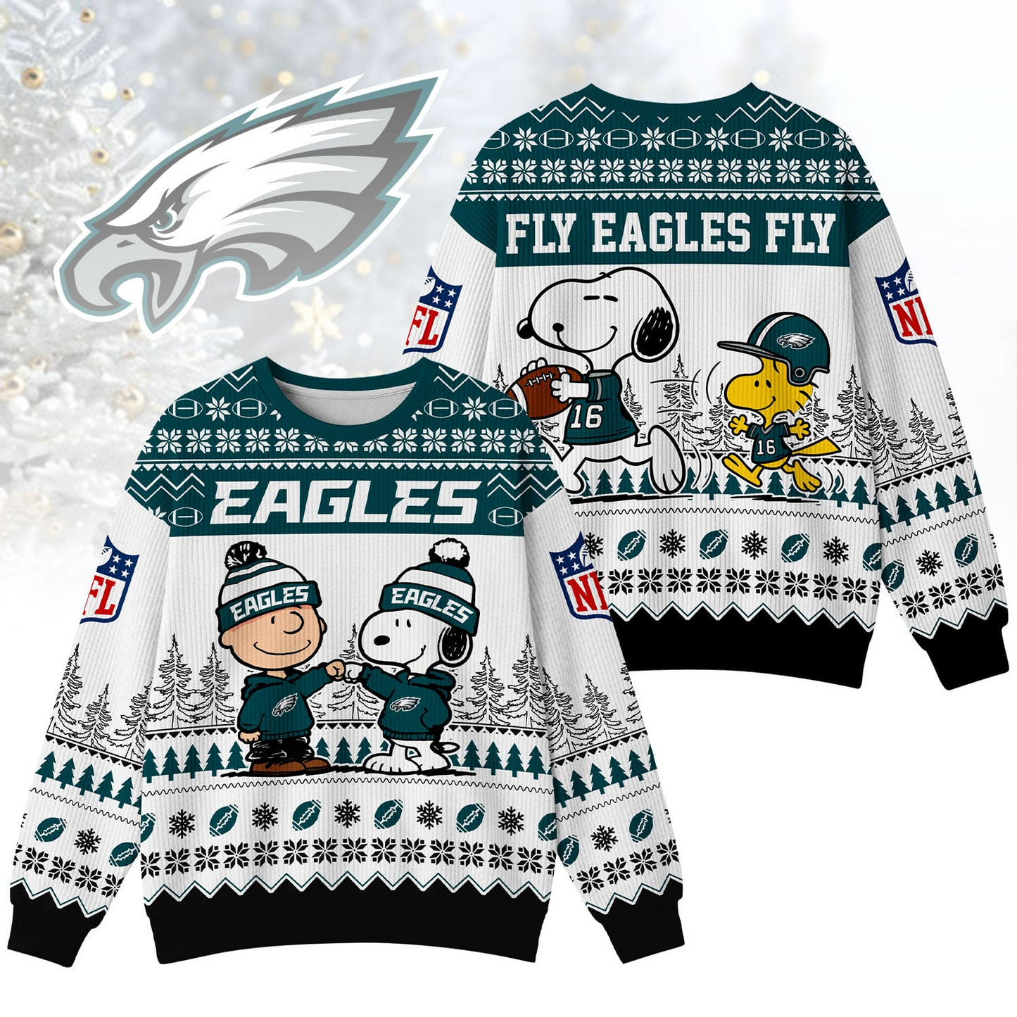 PE Premium NFL Snoopy Winter SweatShirt DDT CTND