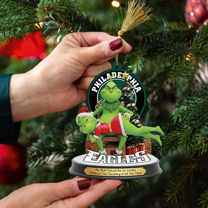 PE Premium NFL x Grinch Acrylic Ornament DDT NTL