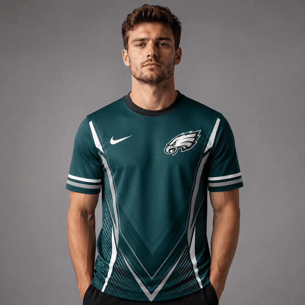 PE x NFL Custom Name Number Personalized Athletic T-Shirt