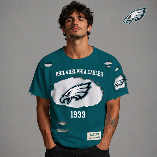 PE x NFL LUXURY CREW-Neck T-Shirt FOR SUMMER HOLIDAY  180626