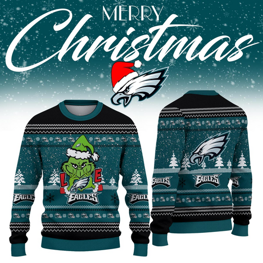 PE x NFL Love Football Ugly Christmas Sweater DDT NTL