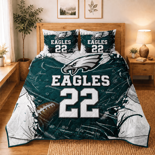 PE x NFL Premium Bedding Sets Personalized Gift For Fan