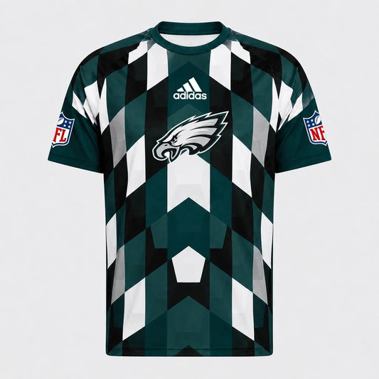 PE x NFL Premium Geometric Fan Performance T-Shirt