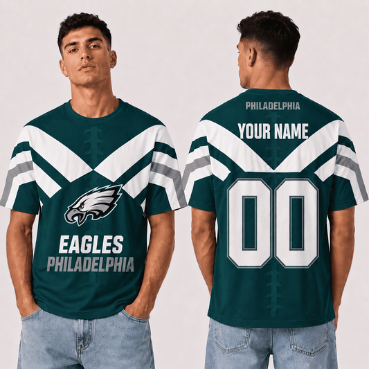 PE x NFL Premium T-Shirt 3D Personalized Gift For Fan