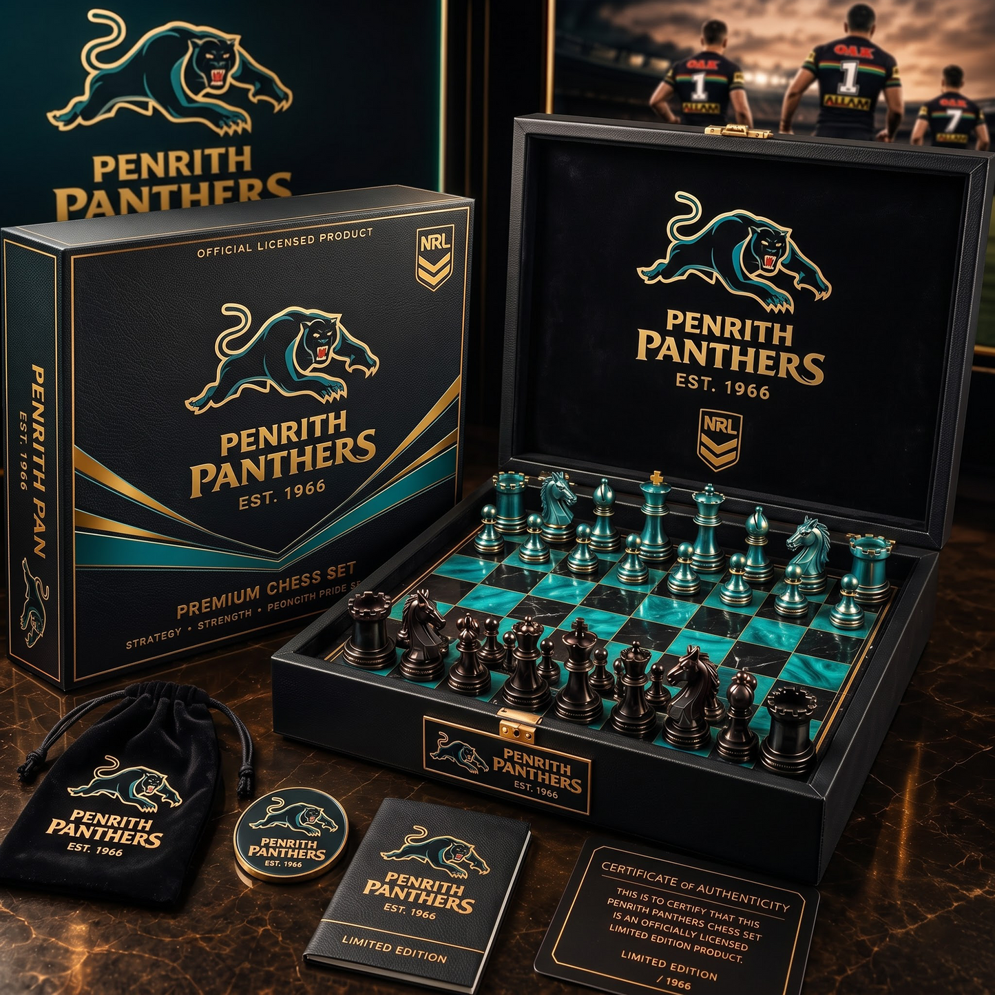 PEN X PREMIUM NRL CHAMPIONS CHESS SET – LIMITED COLLECTOR EDITION