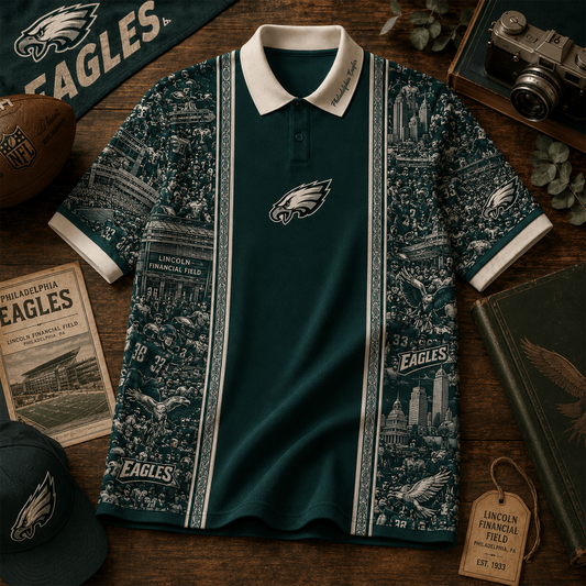 PE_NFL Heritage Polo Shirt Gifts For Fan - Limited Edition