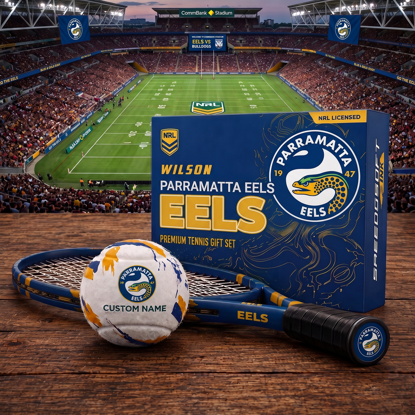 PE_PREMIUM NRL  EXCLUSIVE PERSONALIZED TENNIS BALL SET LIMITED EDTION