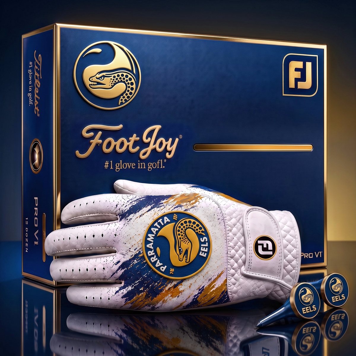 PE_SIGNATURE NRL DELUXE PERSONALIZED GOLF GLOVE SET LIMITED EDITION