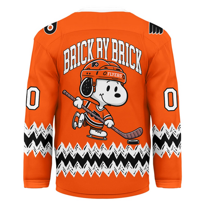 PF Premium NHL Snoopy Personalized Hockey Jersey DDT CTND