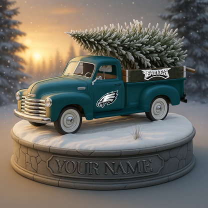 PHI Custom NFL Christmas Acrylic Block Plaque Decor DatND DVT