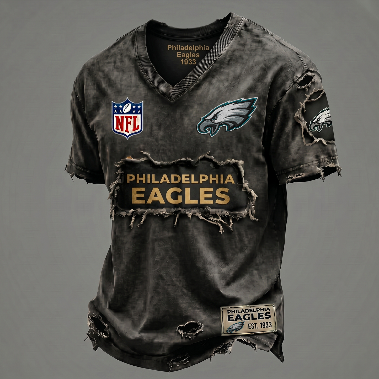 PE NFL Premium V-Neck T-shirt Gift For Fans 0306 NAK DATND NHT
