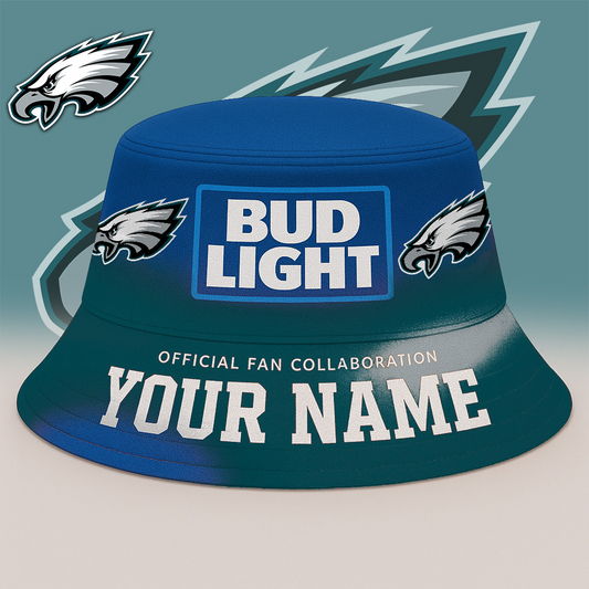 PHI x NFL Bud Light Personalized Bucket Hat DATND TANTD