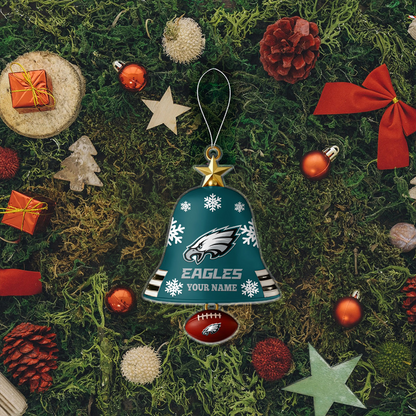 PHI x NFL Christmas Bell Ornament Custom Any Name DatND DVT