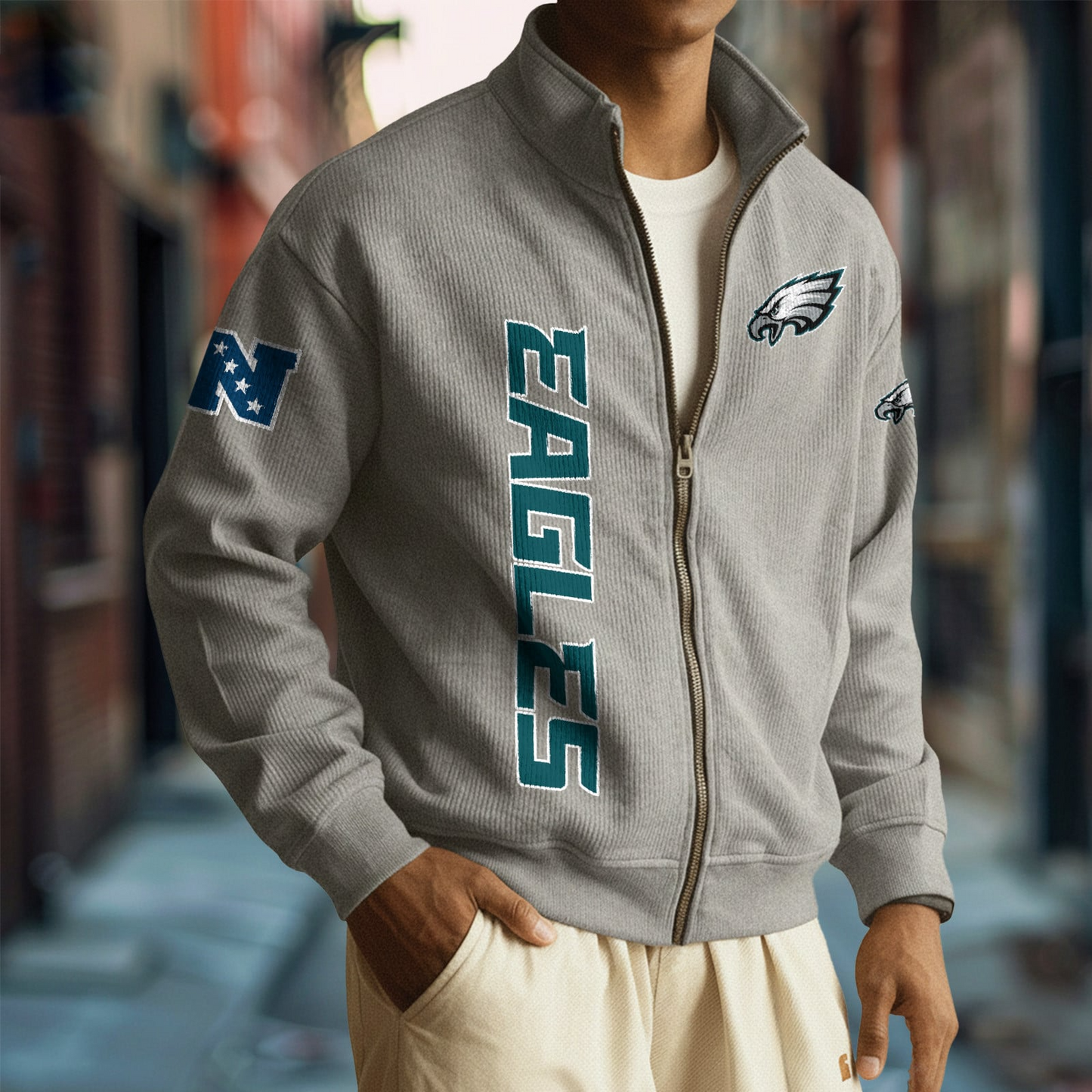 PHI x NFL Corduroy Zip-Up Jacket DatND DVT