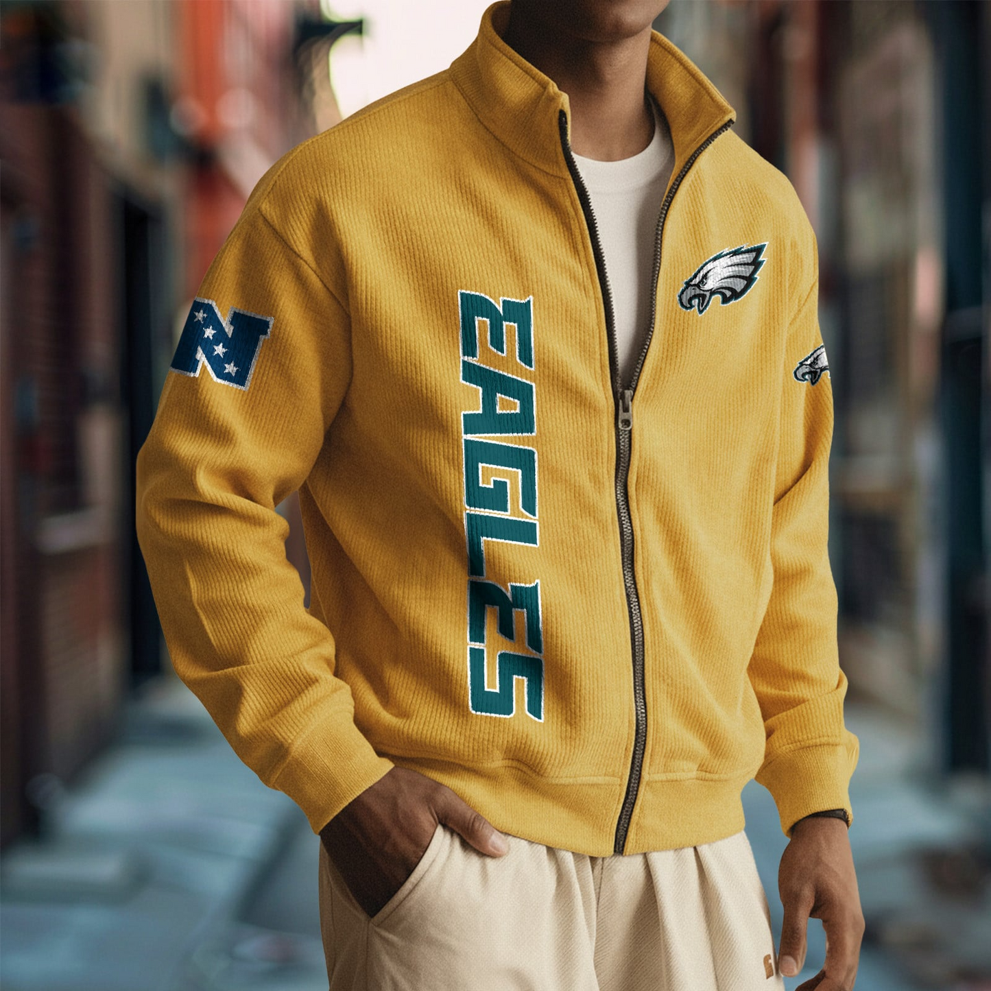 PHI x NFL Corduroy Zip-Up Jacket DatND DVT