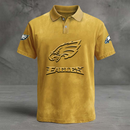 PHI x NFL Embossed Polo Shirt DATND TANTD
