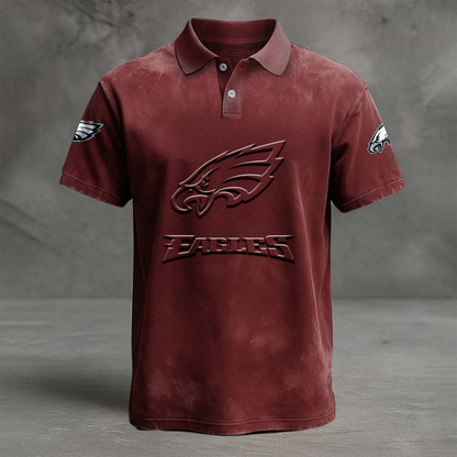 PHI x NFL Embossed Polo Shirt DATND TANTD
