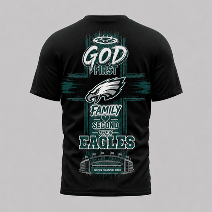 PHI x NFL Faith Family Team Pride 3D T-Shirt 0207
