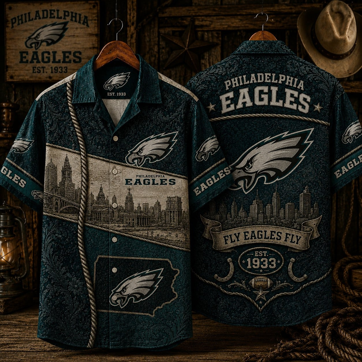 PHI x NFL Hawaiian Shirt 1906