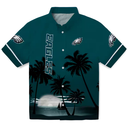 PHI x NFL Hawaiian Shirt ƒ?? Beach Sunset DATND TANTD 270526