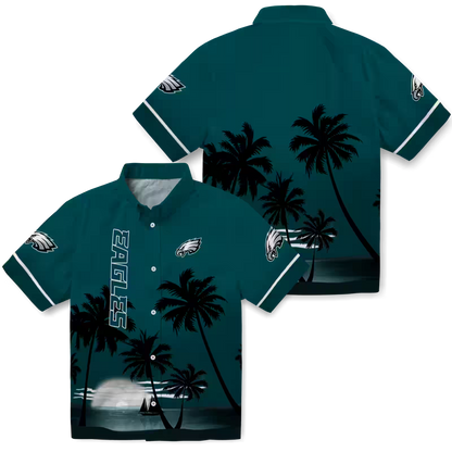 PHI x NFL Hawaiian Shirt ƒ?? Beach Sunset DATND TANTD 270526