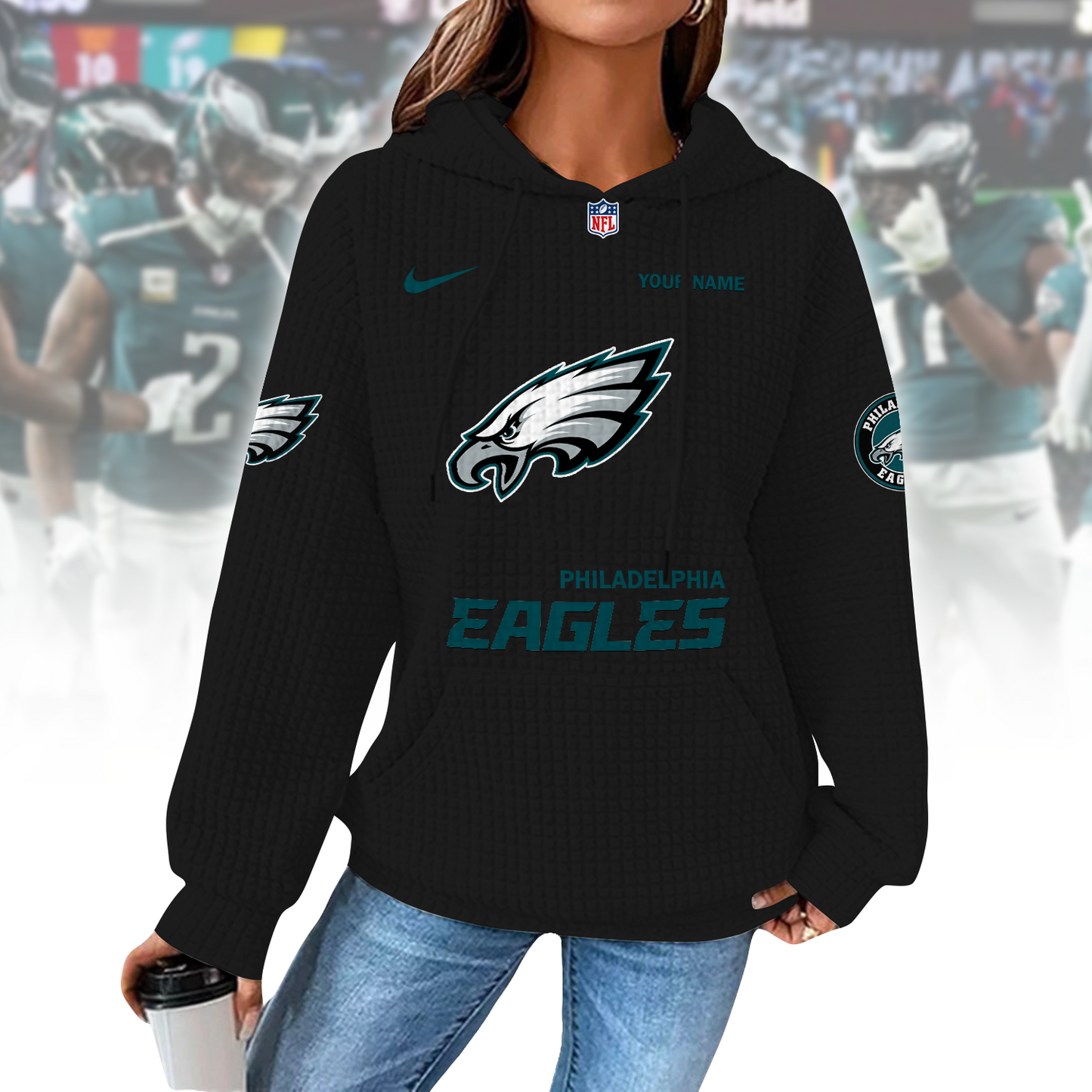 PHI x NFL Waffle Hoodie  0310 DatND DVT