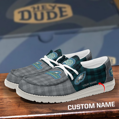 PHI x NFL Premium Hey Dude Shoes DATND TANTD