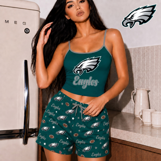 PHI x NFL Shorts & Camisole Sleepwear Set