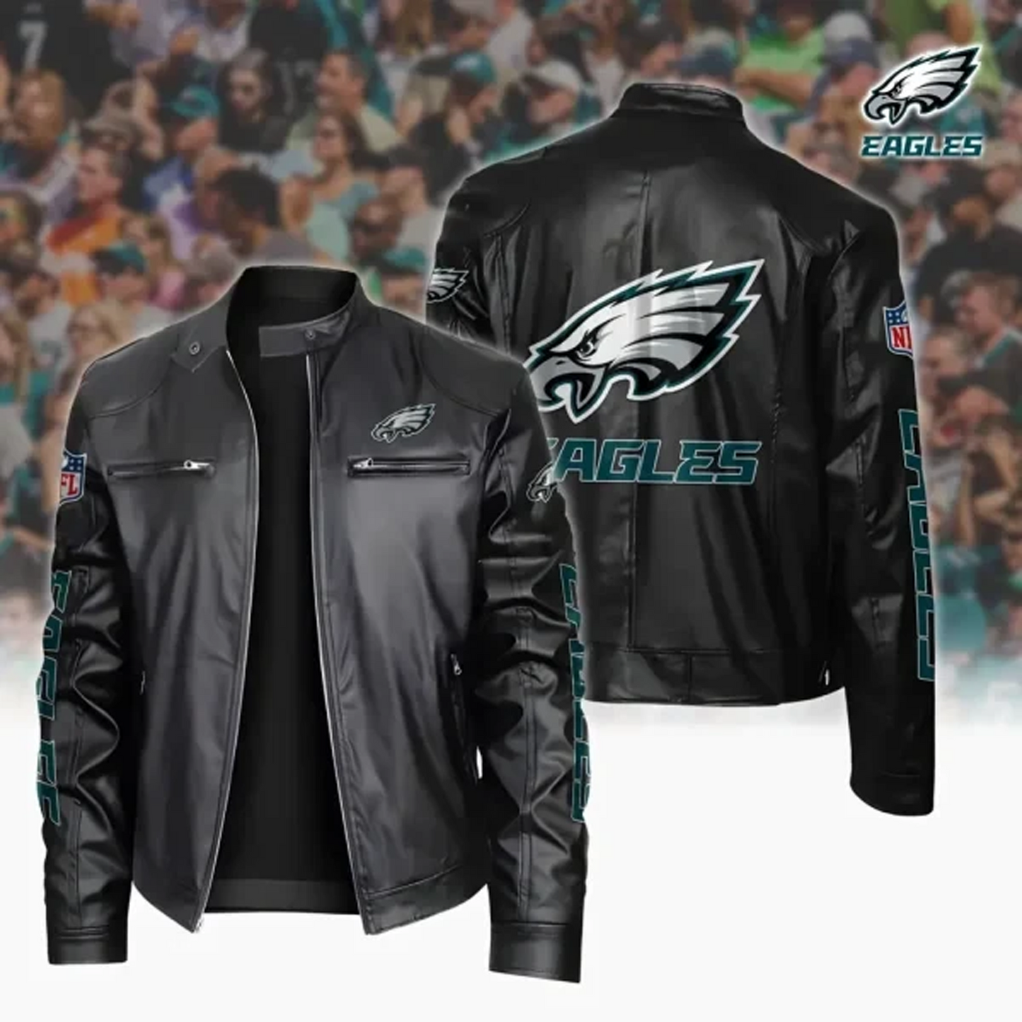 PHI x NFL Sport Leather Jacket DATND TANTD