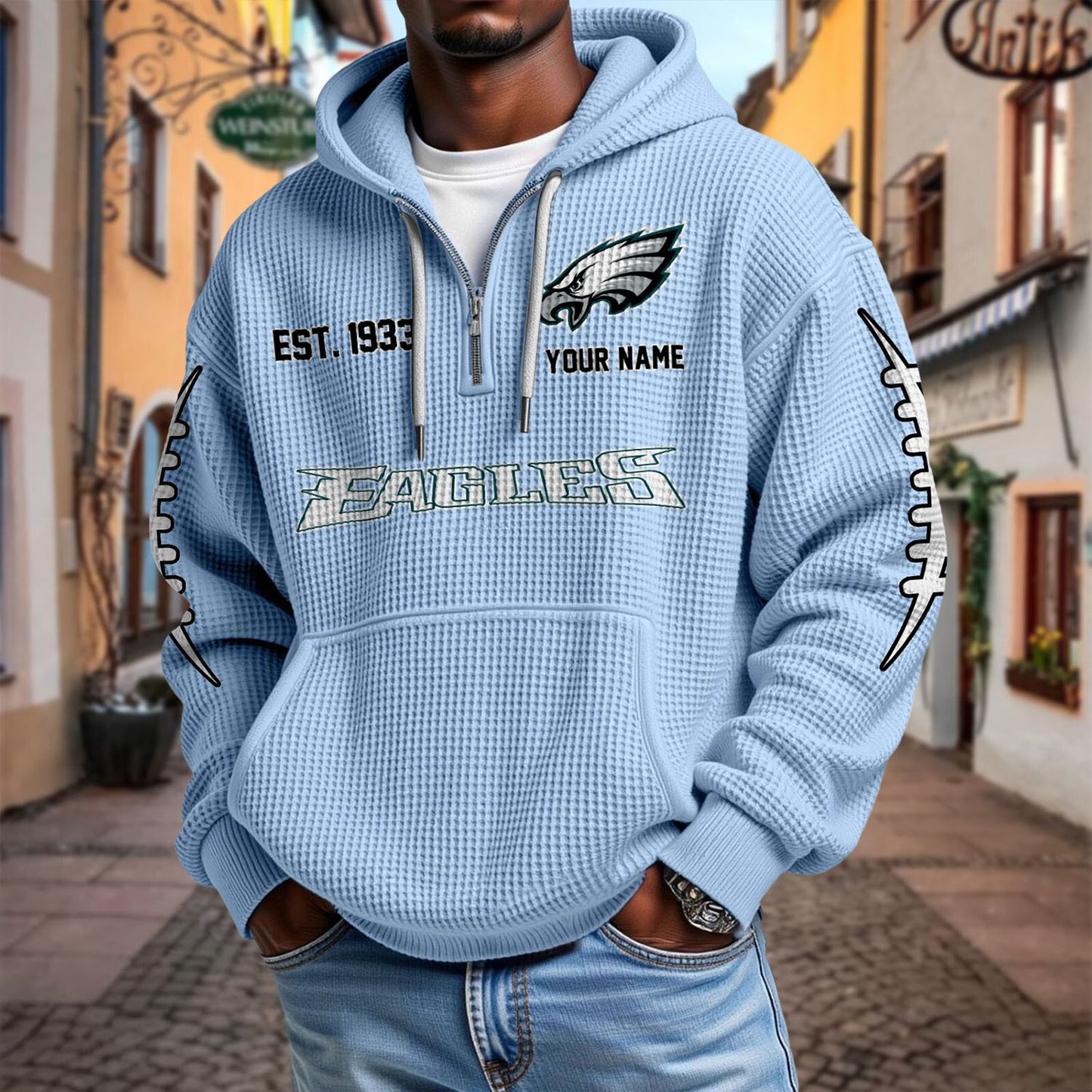 PHI x NFL Waffle Hoodie DatND DVT