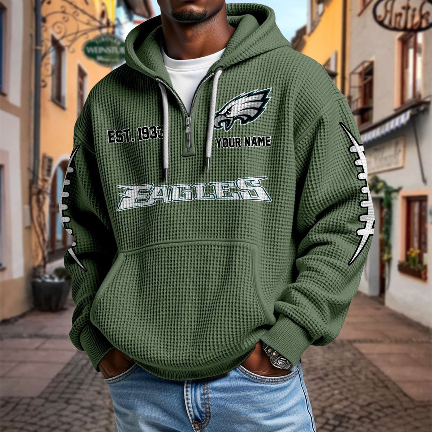 PHI x NFL Waffle Hoodie DatND DVT