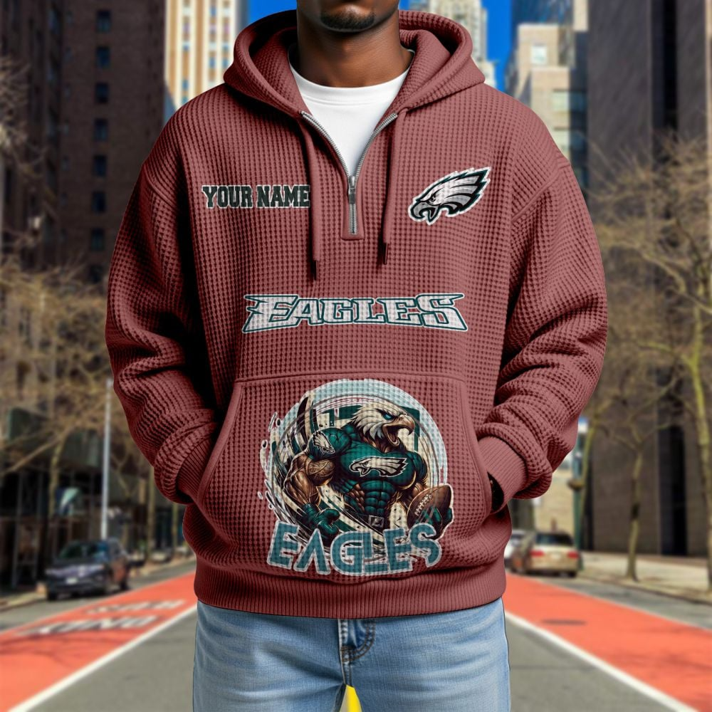 PHI x NFL Waffle Hoodie DATND TANTD