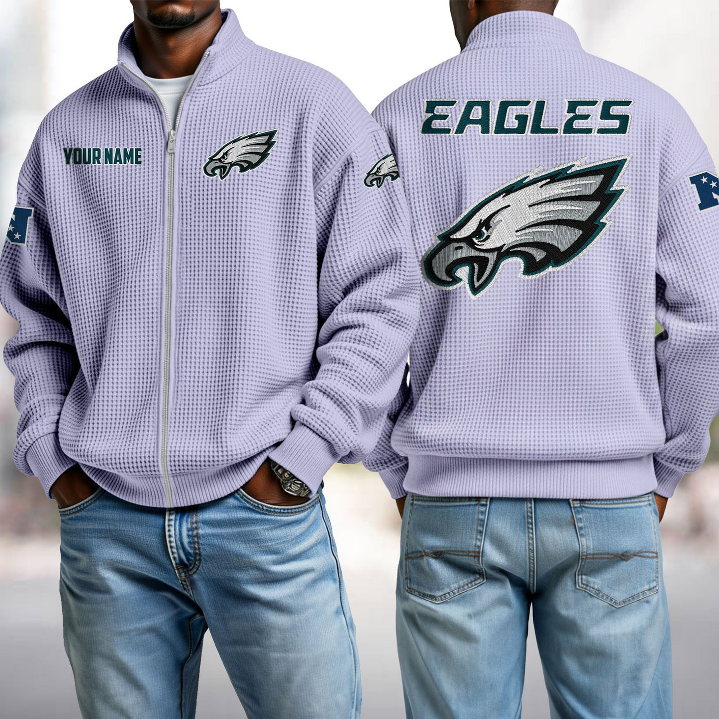 PHI x NFL Waffle Zip-Up Sweatshirt DatND DVT