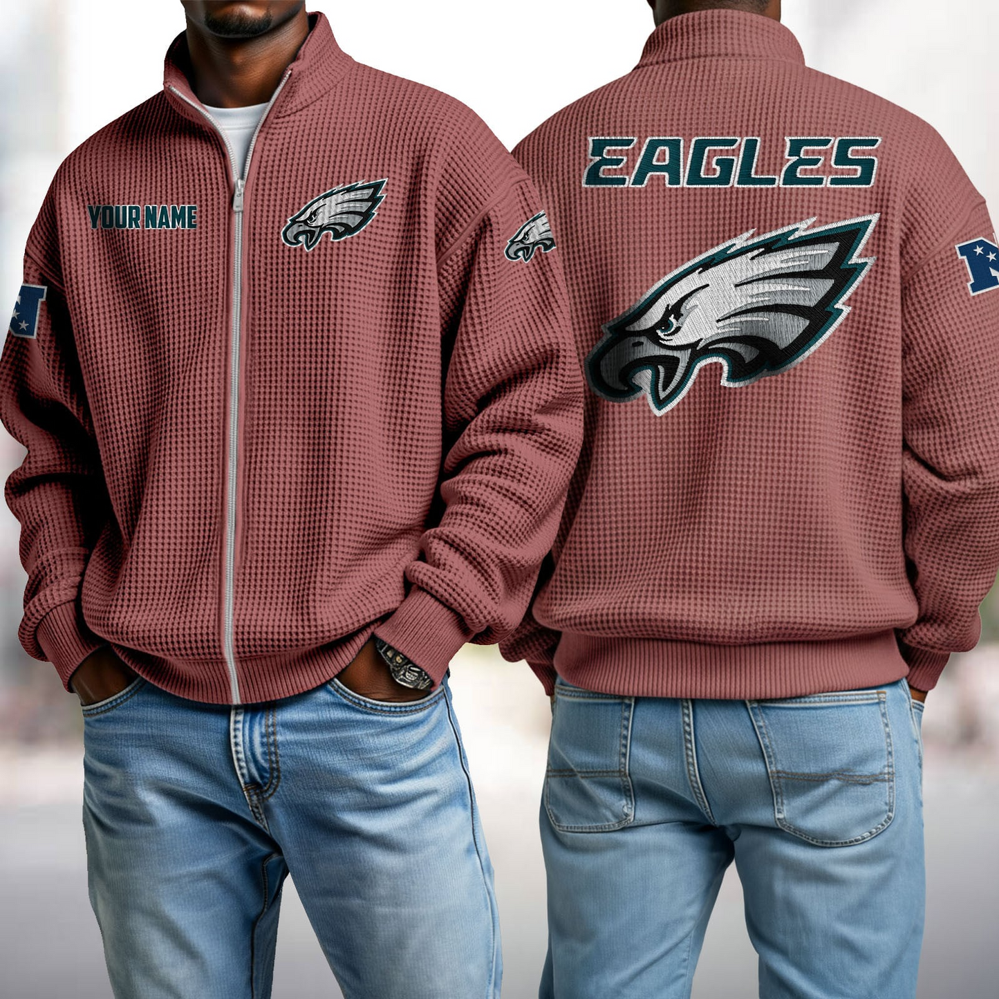 PHI x NFL Waffle Zip-Up Sweatshirt DatND DVT
