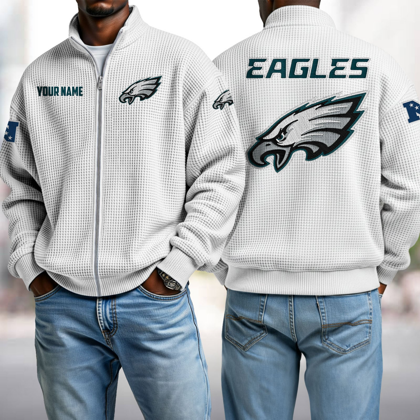 PHI x NFL Waffle Zip-Up Sweatshirt DatND DVT