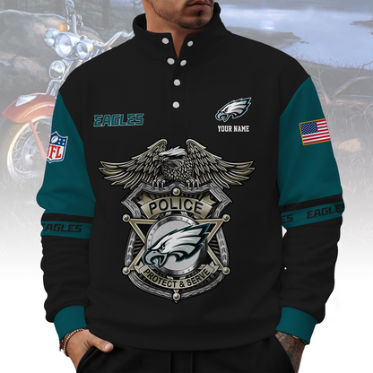PHI x NFL Western Style Sweater With Buckles DatND ThuongNH